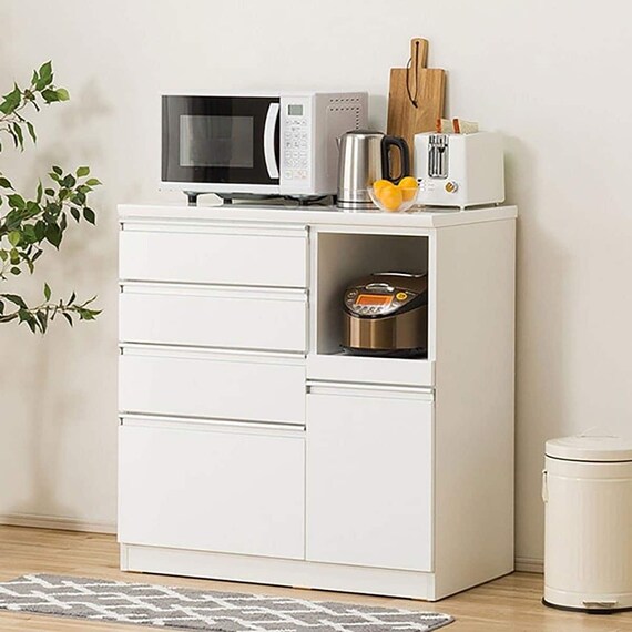 キッチンカウンター(レジューム 90SH-R WH) 1枚目画像