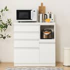 キッチンカウンター(レジューム 90SH-R WH) 2枚目画像