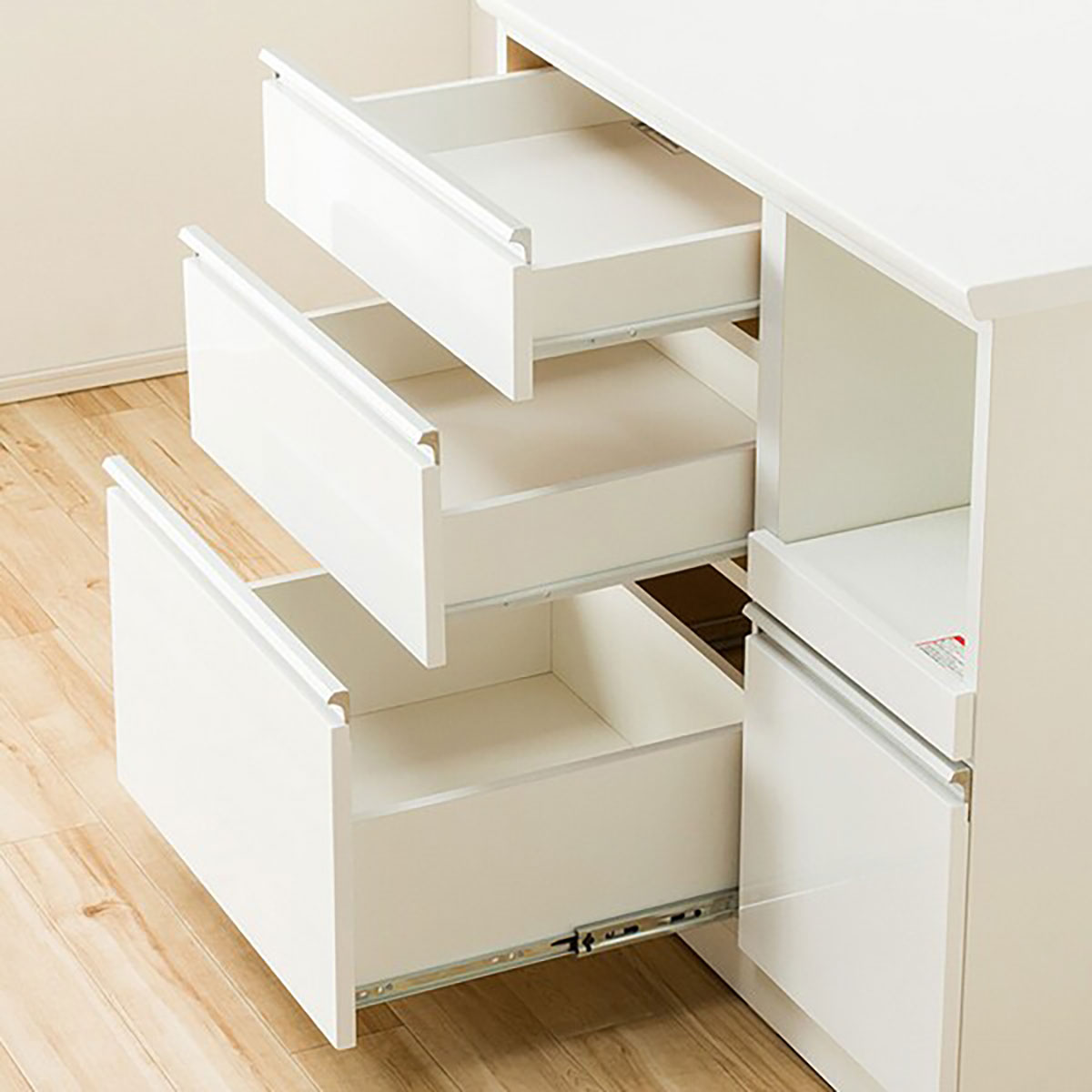 ニトリ キッチンカウンター(レジューム 90SL-R WH) ニトリ キッチンカウンター(レジューム90TL-R WH) キッチン収納