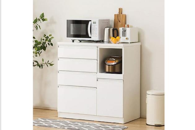 ニトリ カウンターレジューム90QH-R WH（ホワイト） ｶｳﾝﾀｰﾚｼﾞｭｰﾑ 90QH-R WH | ニトリネット【公式】 家具・インテリア通販