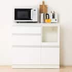 キッチンカウンター(レジューム 90QL-R WH) 1枚目画像