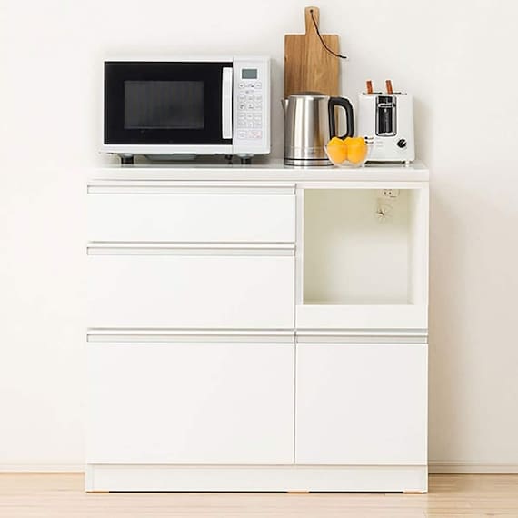 キッチンカウンター(レジューム 90QL-R WH) 1枚目画像