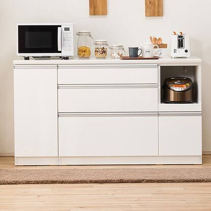 キッチンカウンター(レジューム 150SL-R WH)通販 | ニトリネット  