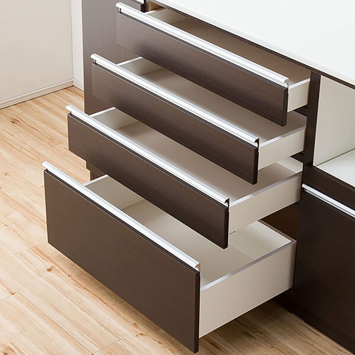 キッチンカウンター(レジューム 150QH-R DBR) | ニトリネット【公式