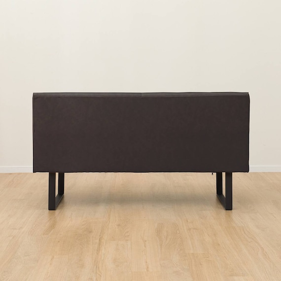 リビングダイニング2人掛け合皮ソファ(DL332 DBR) 8枚目画像