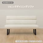 リビングダイニング2人掛け合皮ソファ(DL332 IV) 2枚目画像
