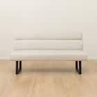 リビングダイニング2人掛け合皮ソファ(DL332 IV) 6枚目画像