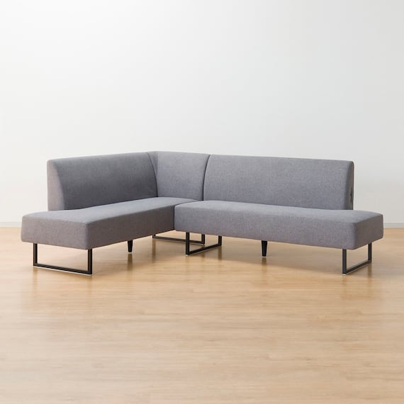 リビングダイニングソファ 布張りタイプ (LD2 右コーナー/AQ-MGY) 1枚目画像