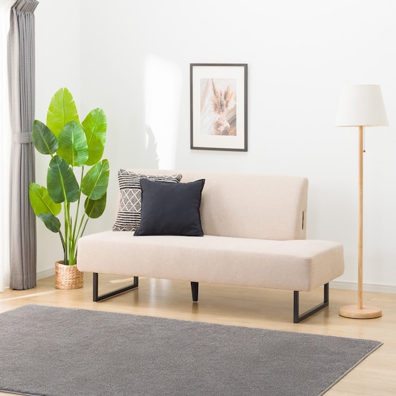 リビングダイニングソファ 布張りタイプ (左寄せ LD2 AQ-BE) 1枚目画像