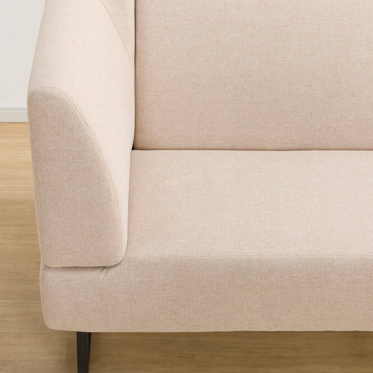 リビングダイニングカウチソファ 布張りタイプ (右肘 LD2 AQ-BE