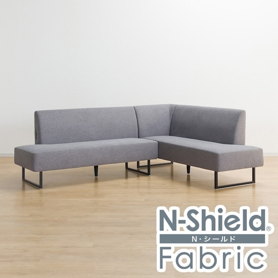 傷・汚れに強い リビングダイニングソファ 布張りタイプ (LD2 左コーナー/NSF-MGY) 1枚目画像