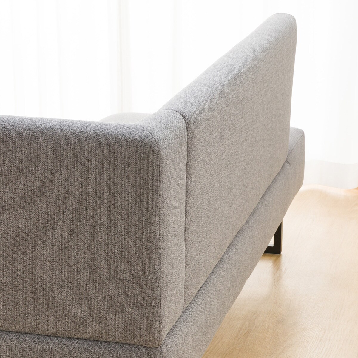 傷・汚れに強い リビングダイニングカウチソファ 布張りタイプ (左肘