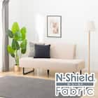 傷・汚れに強い リビングダイニングソファ 布張りタイプ (左寄せ LD2 NSF BE) 1枚目画像