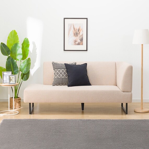 傷・汚れに強い リビングダイニングカウチソファ 布張りタイプ (左肘 LD2 NSF BE) 5枚目画像