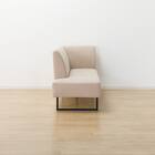 傷・汚れに強い リビングダイニングカウチソファ 布張りタイプ (左肘 LD2 NSF BE) 10枚目画像