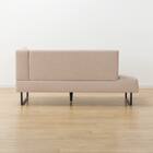 傷・汚れに強い リビングダイニングカウチソファ 布張りタイプ (左肘 LD2 NSF BE) 11枚目画像