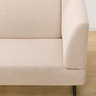 傷・汚れに強い リビングダイニングカウチソファ 布張りタイプ (左肘 LD2 NSF BE) 15枚目画像