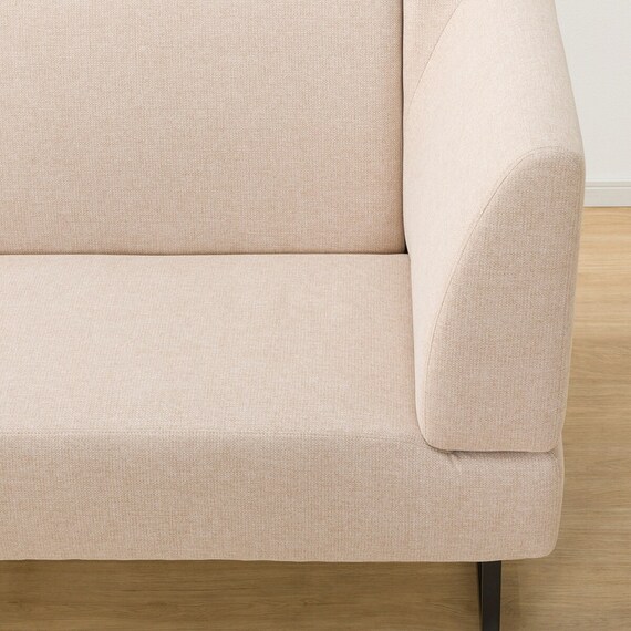 傷・汚れに強い リビングダイニングカウチソファ 布張りタイプ (左肘 LD2 NSF BE) 15枚目画像