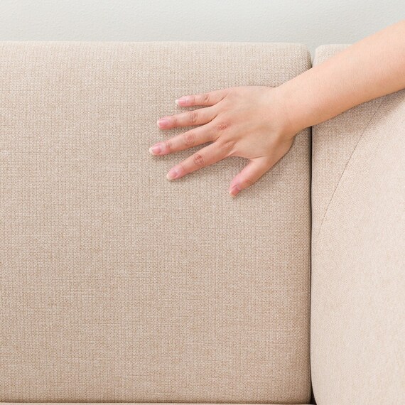 傷・汚れに強い リビングダイニングカウチソファ 布張りタイプ (左肘 LD2 NSF BE) 19枚目画像