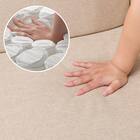 傷・汚れに強い リビングダイニングカウチソファ 布張りタイプ (左肘 LD2 NSF BE) 20枚目画像