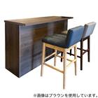 たっぷり収納のバーカウンター(139cm幅 LBR色) 3枚目画像