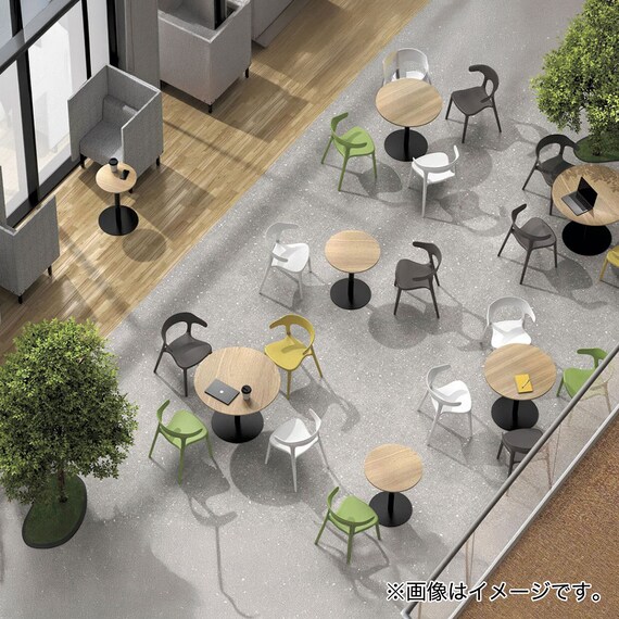 カフェテーブル(リスタ 900R WH) 10枚目画像