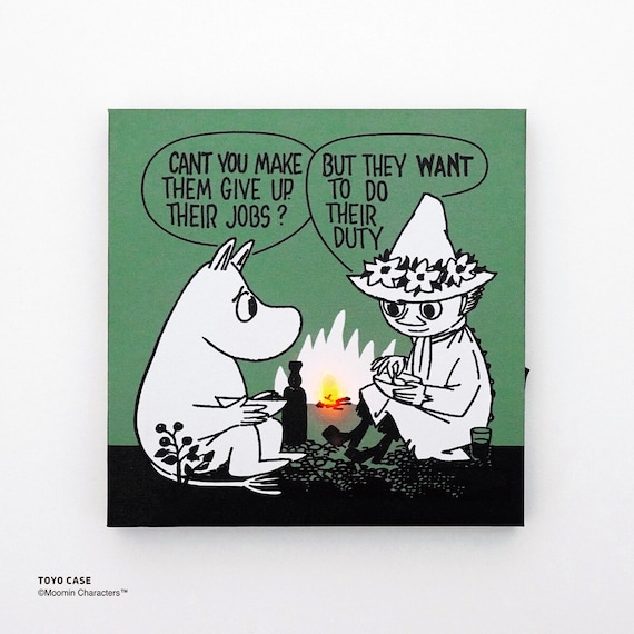 LEDキャンバスアートポスター ムーミン(グリーン) 1枚目画像