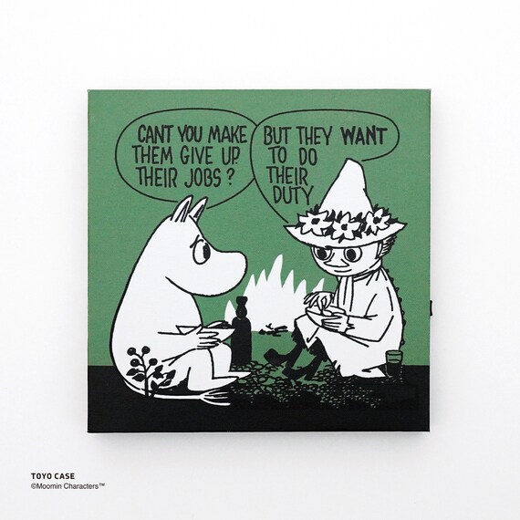 LEDキャンバスアートポスター ムーミン(グリーン) 2枚目画像