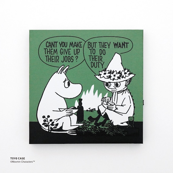 LEDキャンバスアートポスター ムーミン(グリーン) 2枚目画像