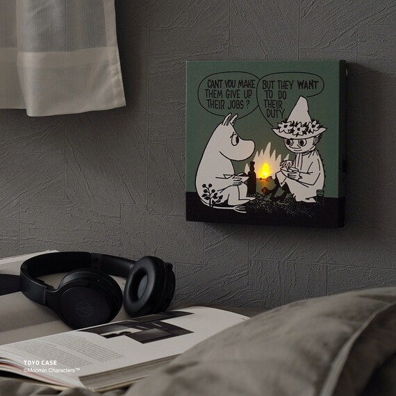 LEDキャンバスアートポスター ムーミン(グリーン) 3枚目画像