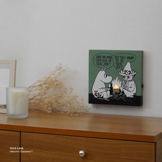 LEDキャンバスアートポスター ムーミン(グリーン) 5枚目画像