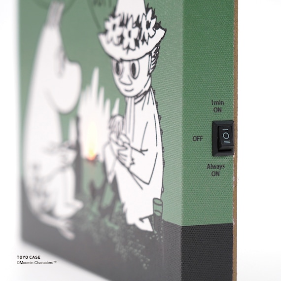 LEDキャンバスアートポスター ムーミン(グリーン) 8枚目画像