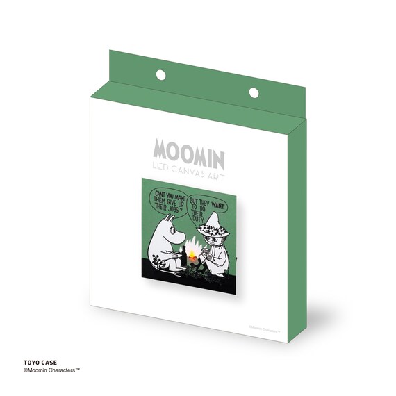 LEDキャンバスアートポスター ムーミン(グリーン) 13枚目画像