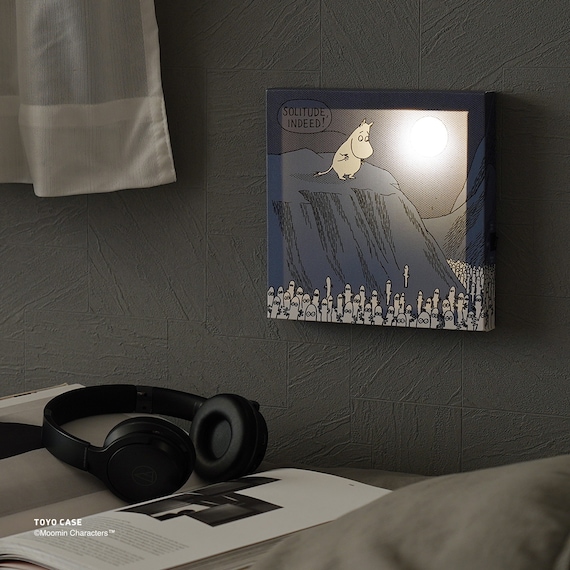 LEDキャンバスアートポスター ムーミン(ブルー) 3枚目画像