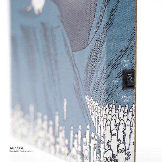 LEDキャンバスアートポスター ムーミン(ブルー) 8枚目画像