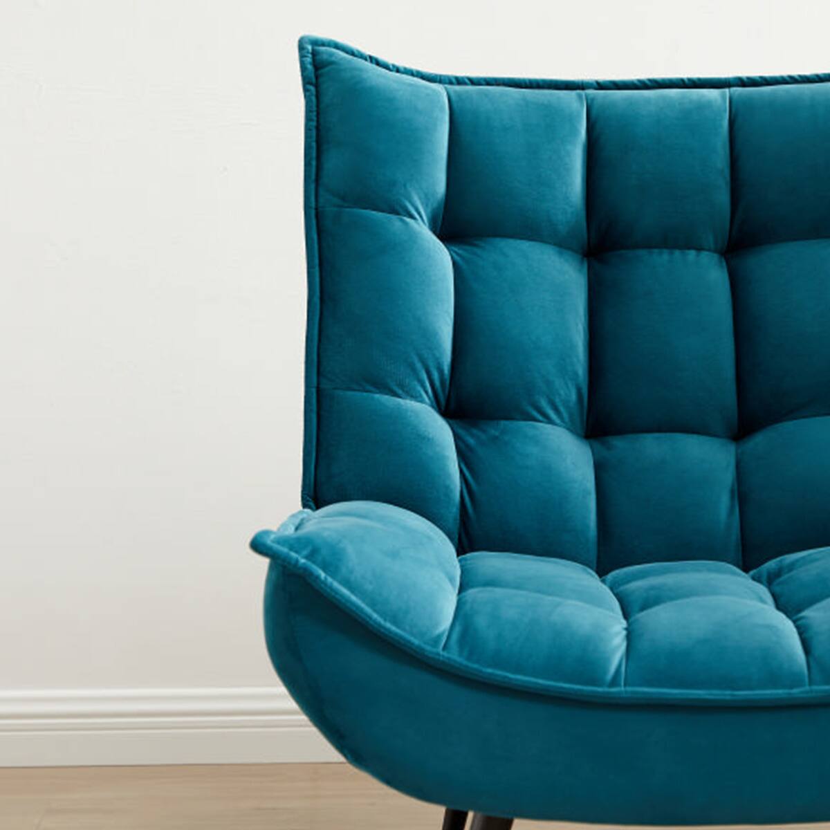 ベルベット調オットマン付きソファ (LT-2022N MBL) | ニトリネット