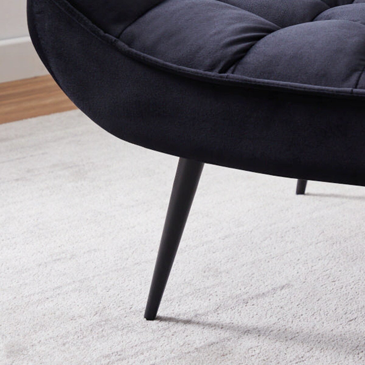 ベルベット調オットマン付きソファ (LT-2022N BK) | ニトリネット