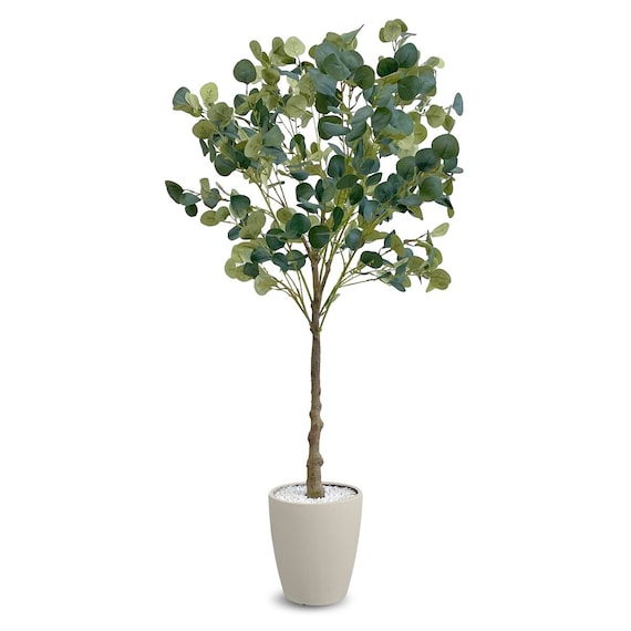 フェイクグリーン(ユーカリ 150cm アイボリー) 1枚目画像