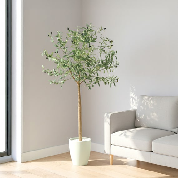 光触媒フェイクグリーン オリーブ SSサイズ(高さ90cm) 1枚目画像