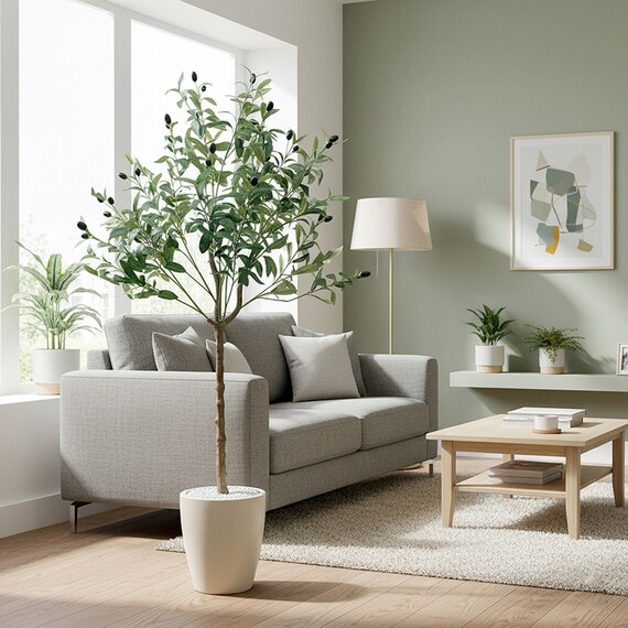 光触媒フェイクグリーン オリーブ SSサイズ(高さ90cm) 7枚目画像