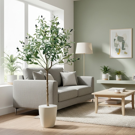 光触媒フェイクグリーン オリーブ SSサイズ(高さ90cm) 7枚目画像