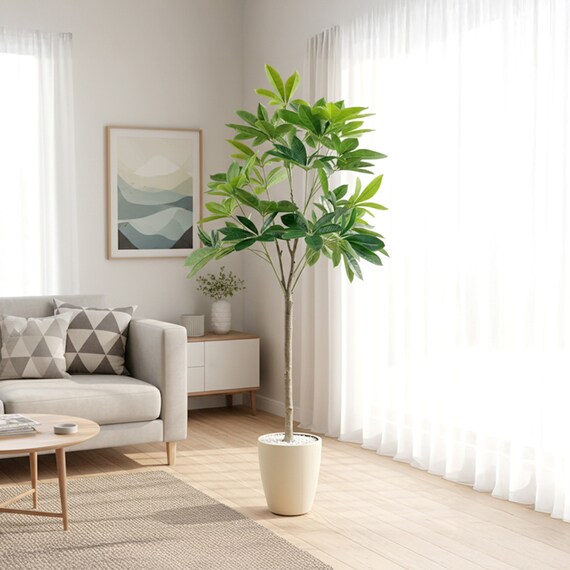 光触媒フェイクグリーン パキラ SSサイズ(高さ90cm) 1枚目画像