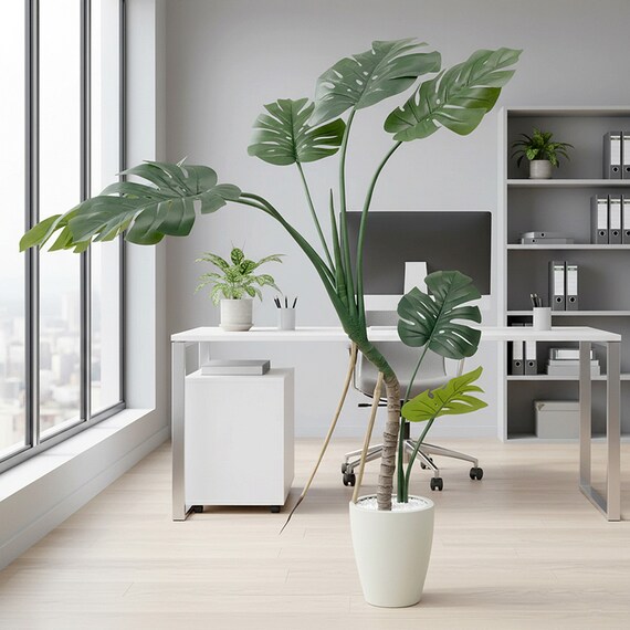 光触媒フェイクグリーン モンステラ Sサイズ(高さ120cm) 7枚目画像