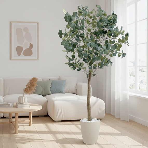 光触媒フェイクグリーン ユーカリ Sサイズ(高さ120cm) 7枚目画像