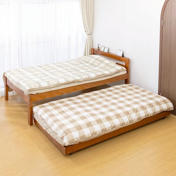 収納式ツインタイプのすのこベッド(MBR) 1枚目画像