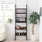 突っ張りコレクションディスプレイラック(ダークブラウン) 1枚目画像