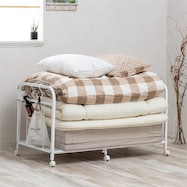 幅が調節できる 通気性に優れたキャスター付き布団収納ラック