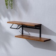 棚付きトイレットペーパーホルダー ストックタイプ(天然木)【期間限定価格:11/28~1/5まで】