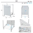 マグネット対応 目隠し分別ダストワゴン(幅35cm) 9枚目画像
