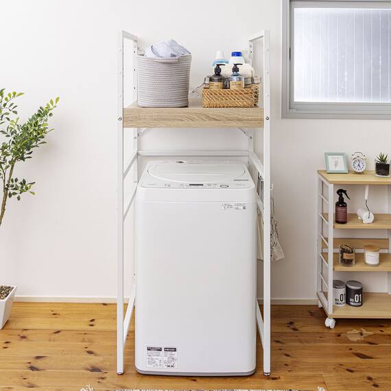 乾燥機を固定できる 頑丈な 洗濯機ラック(幅65cm) 13枚目画像